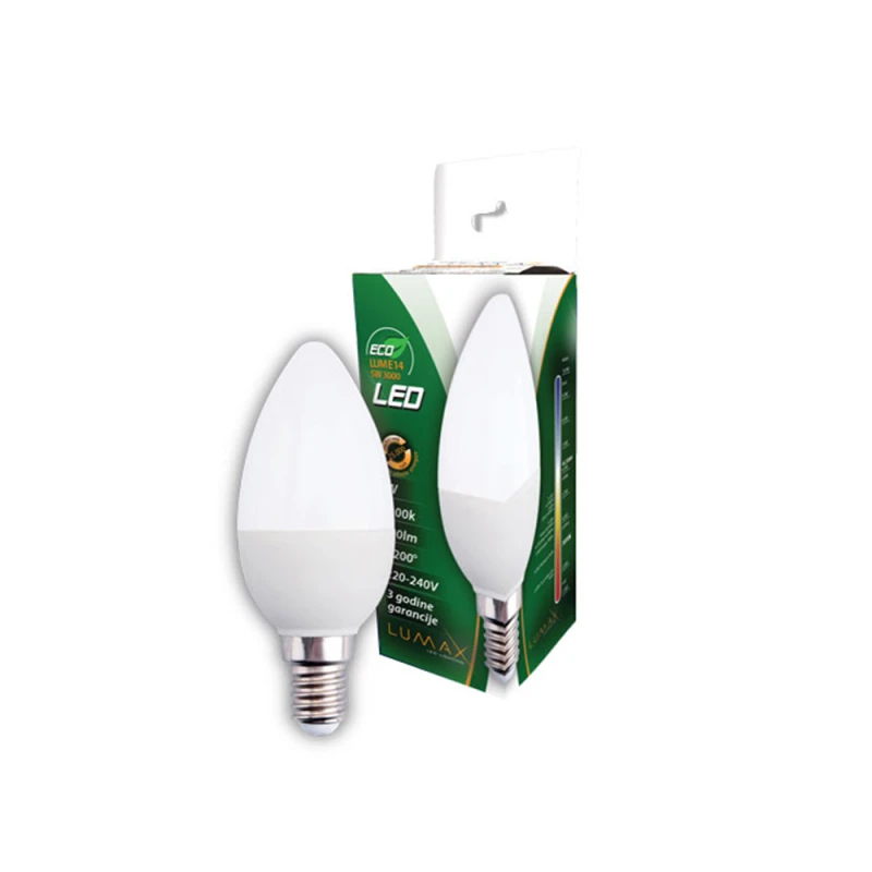 Lumax ECO led sijalica E14 toplo bela 5W (30-40W)