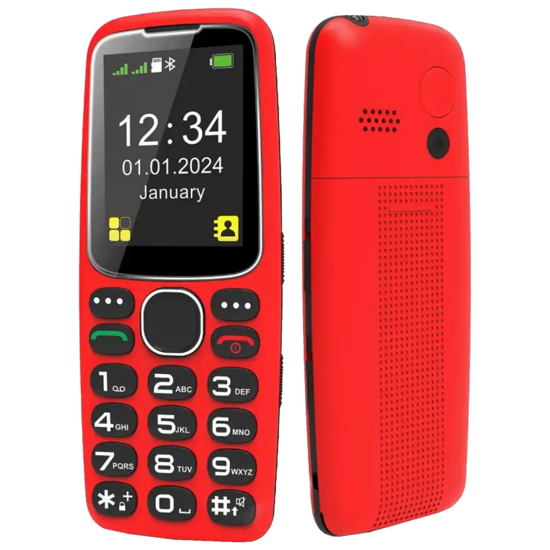 MeanIt Senior 10 Plus mobilni telefon - crveni