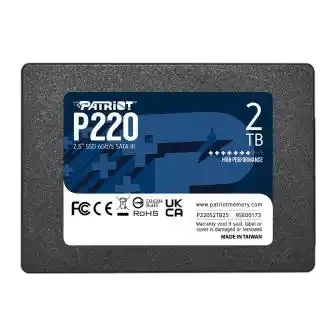 Patriot P220S2TB25 SSD disk -  2TB , 2.5" SATA3, 550MBps