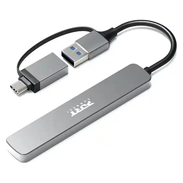 Port Designs USB hub - USB-C/USB-A , 4 USB-A porta, USB-A 3.0, 5Gbps, slim