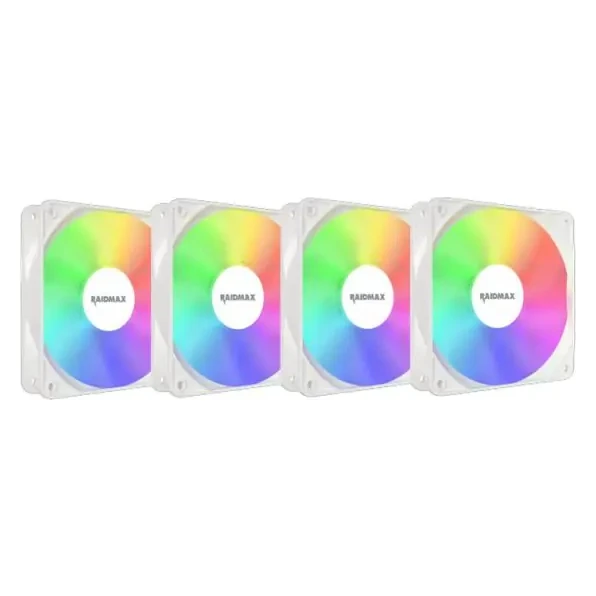Raidmax X-Air ARGB White NVX120FWDC4 ventilator 120mm 4-Pack