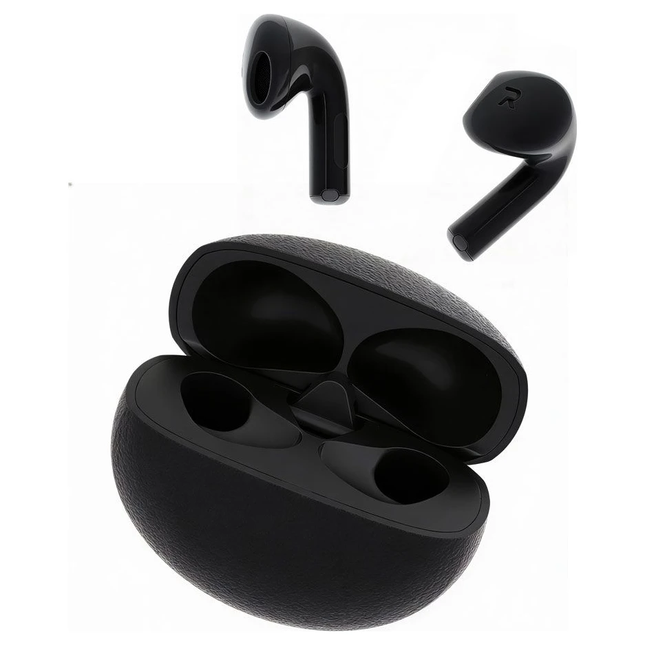 RED Airpods T-phox M90 Bluetooth bubice crne