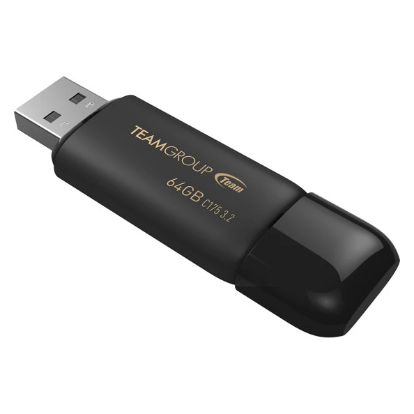 Team Group C175 - BK USB Flash memorija - 64GB, USB 3.2, crna