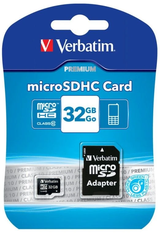 Verbatim MicroSD (44083) 32GB class 10+adapter memorijska kartica 