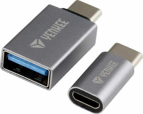 Yenkee (YTC 021) adapter TIP C (muški) na micro USB (ženski) sivi