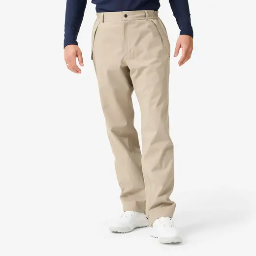 Pantalone za golf RW500 vodootporne muške - bež