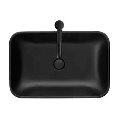 LAVABO 600x400 NADGRADNI HAPPY D2 PLUS ANTHRACITE
