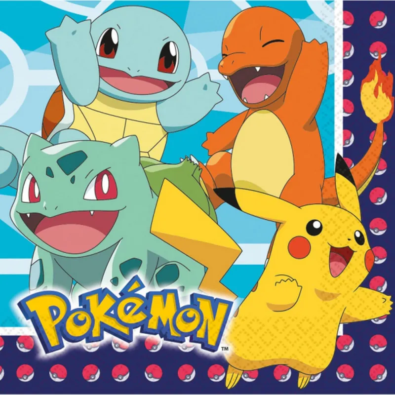 AMSCAN SALVETE POKEMON 16 KOM
