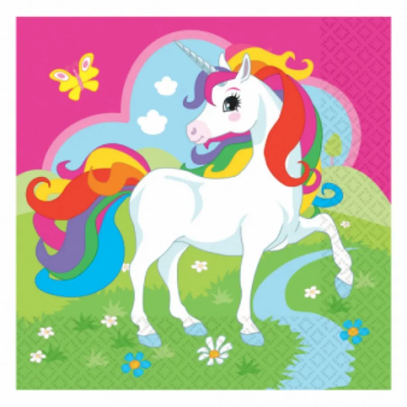 AMSCAN SALVETE UNICORN 16 KOM