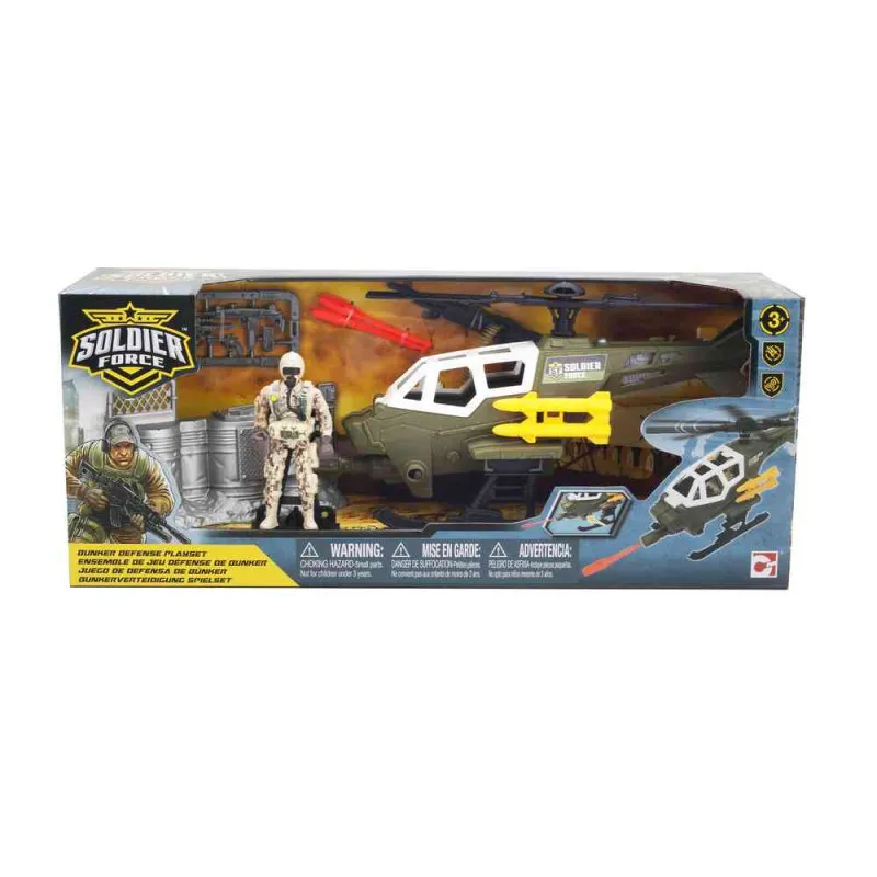 CHAP MAI SOLDIER FORCE ODBRANA BUNKERA HELIKOPTEROM  PLAYSET