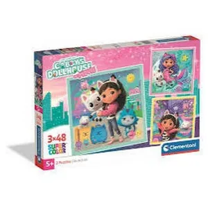 CLEMENTONI PUZZLE 3X48 GABBYS DOLLHOUSE