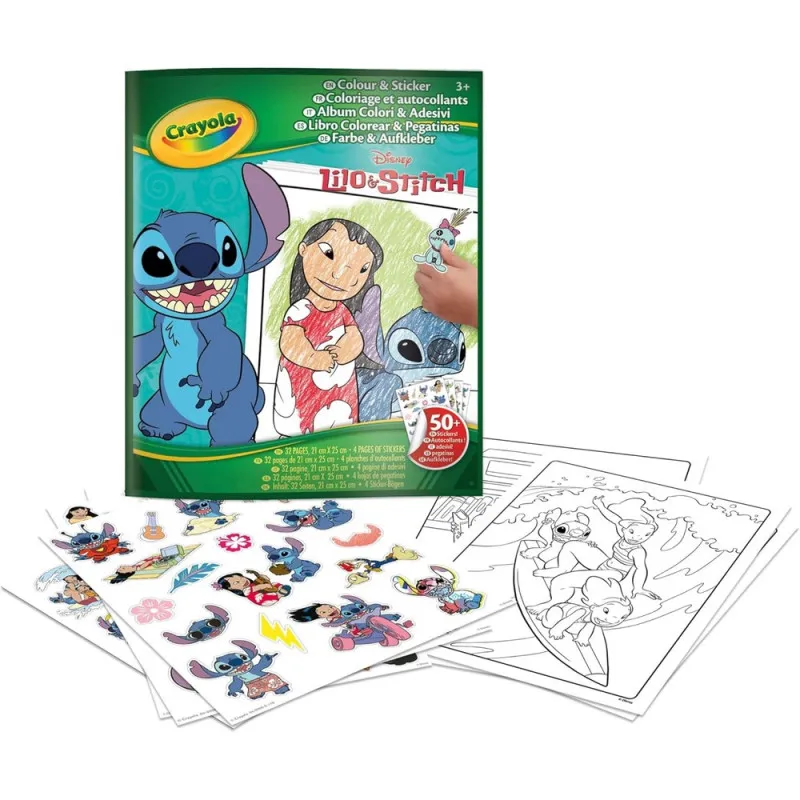 CRAYOLA BOJANKA SA STIKERIMA STITCH