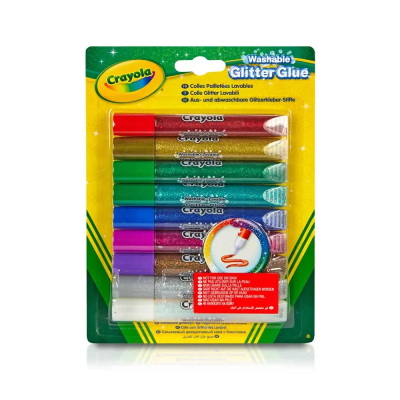 CRAYOLA SLJKOCASTI LEPAK 9 KOM