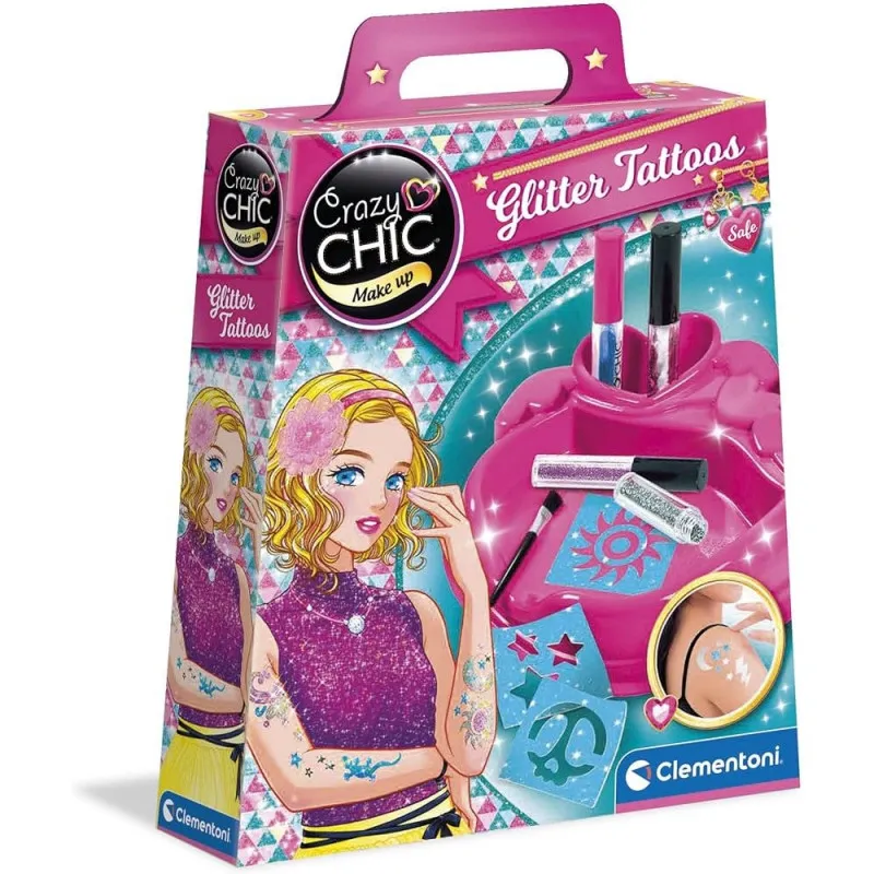 CRAZY CHIC GLITTER TATOO SET