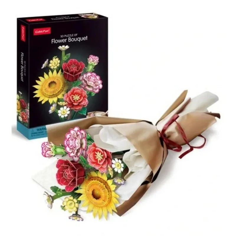 CUBIC FUN PUZZLE FLOWER BOUQUET  P867H