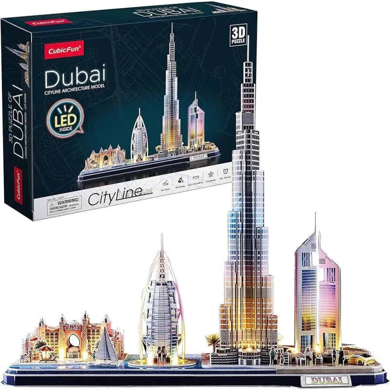 CUBIC FUN PUZZLE LED DUBAI CITYLINE L523H