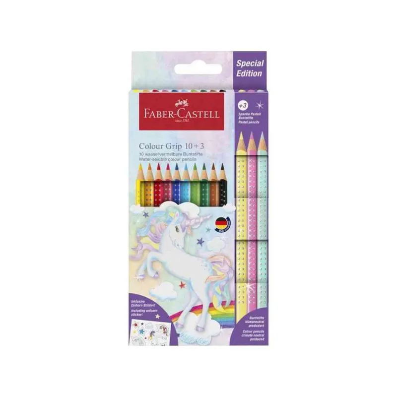 FABER CASTELL DRVENE BOJICE 1/10+3 PASTELNIH