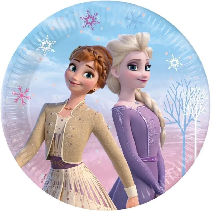 FROZEN 2 WIND SPIRIT PARTY TANJIRI 20CM 1/8 KOM