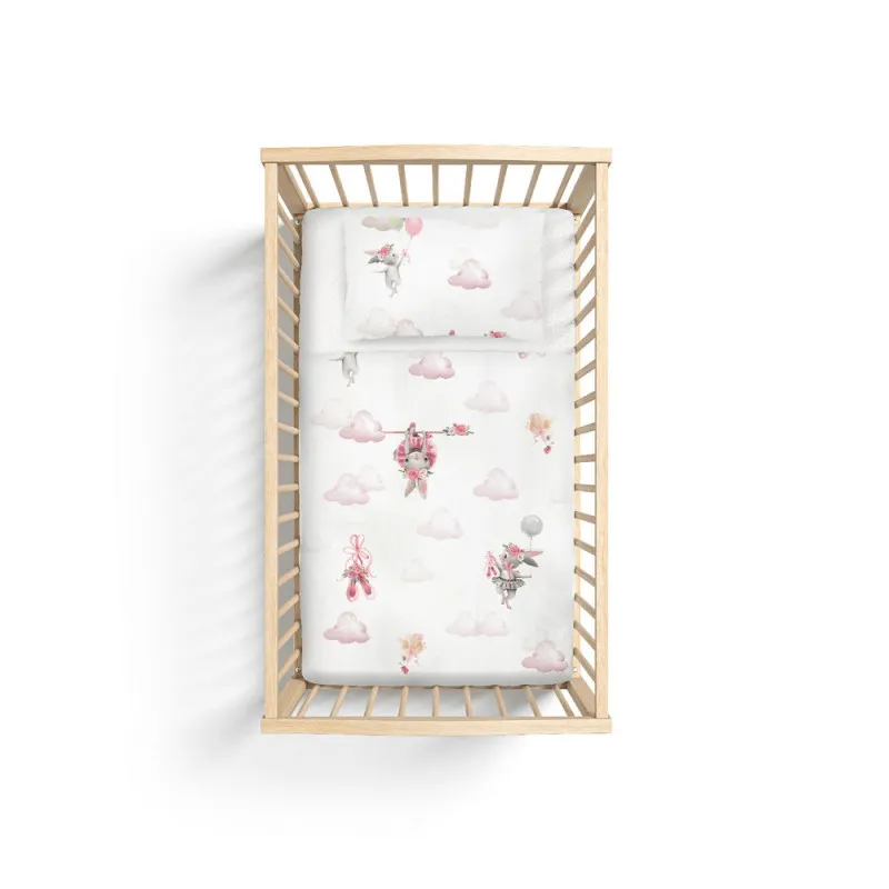 KIDZZ POSTELJINA 3 DELA ZEKA ROZE