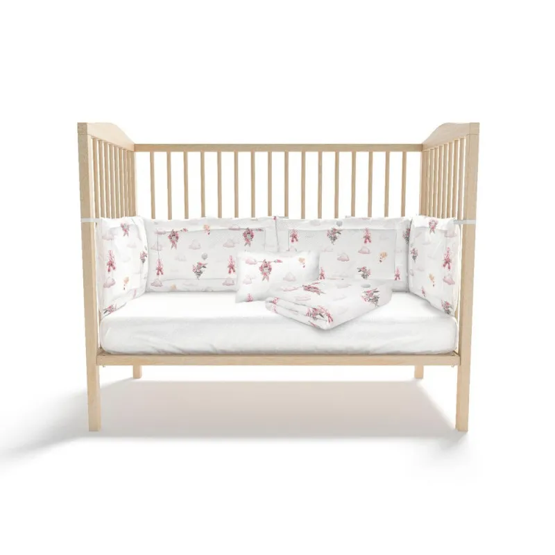 KIDZZ POSTELJINA 6 DELOVA ZEKA ROZE