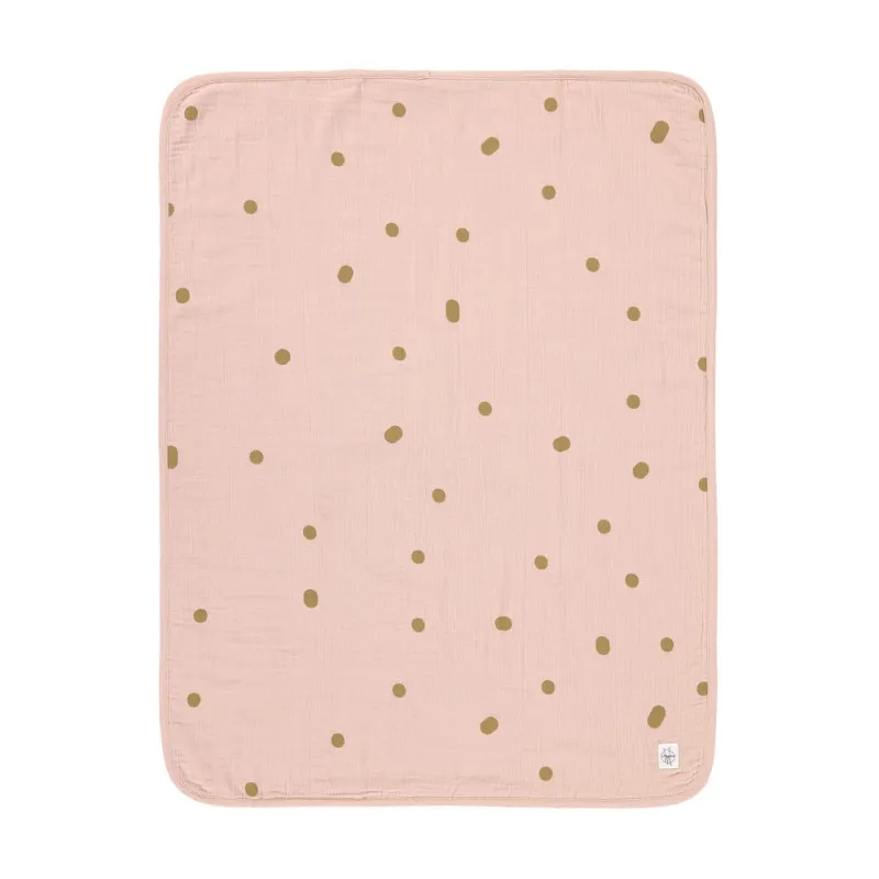 LASSIG CEBE MUSLIN DOTS POWDER PINK (75 X 100 CM)