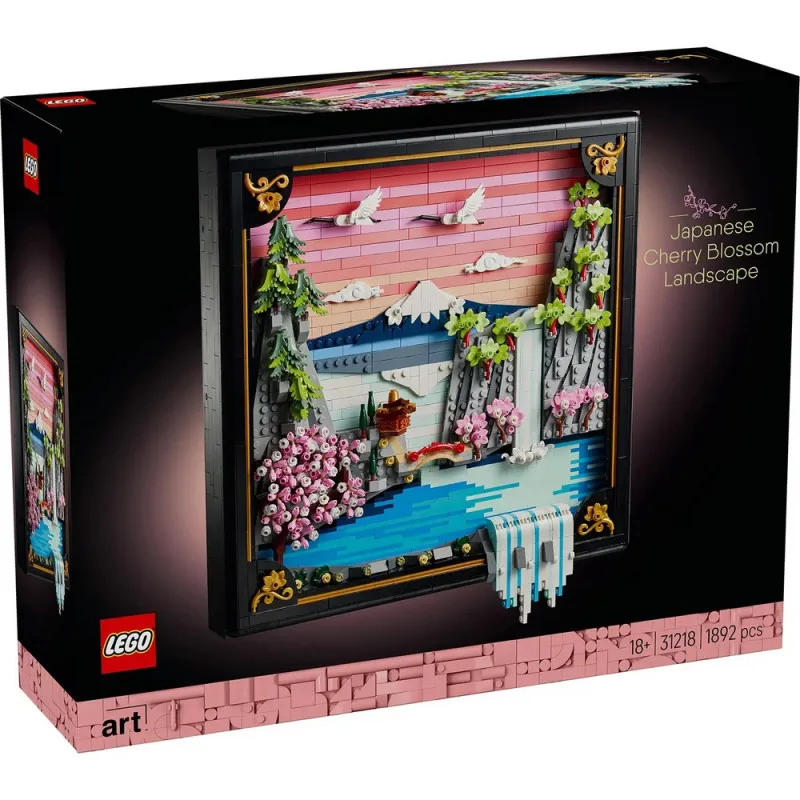 LEGO ART JAPANESE CHERRY BLOSSOM LANDSCAPE