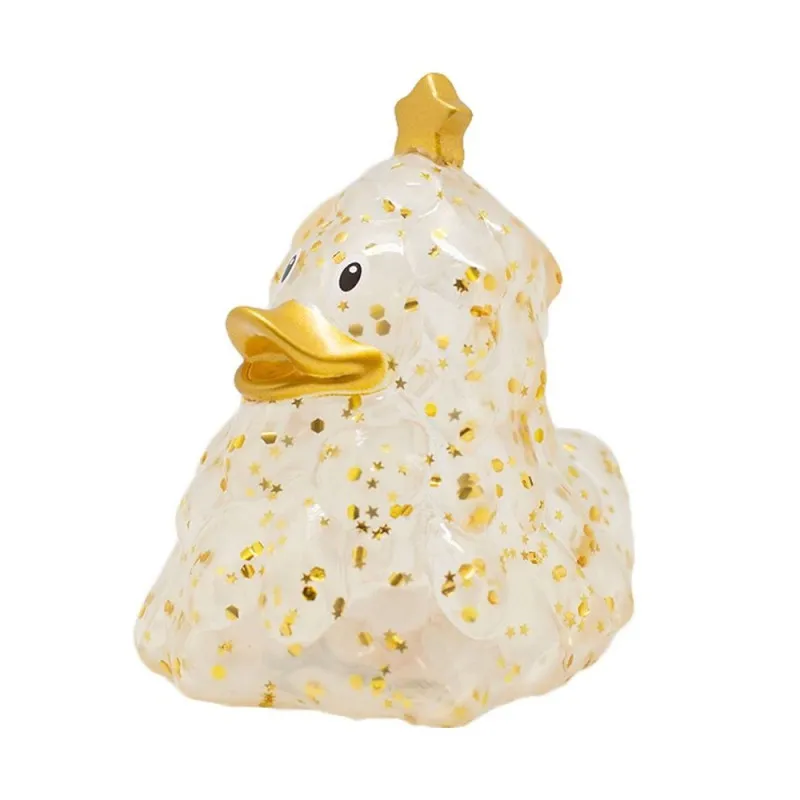 LILALU PATKICA - GOLD CHRISTMAS TREE - RUBBER DUCK 9CM