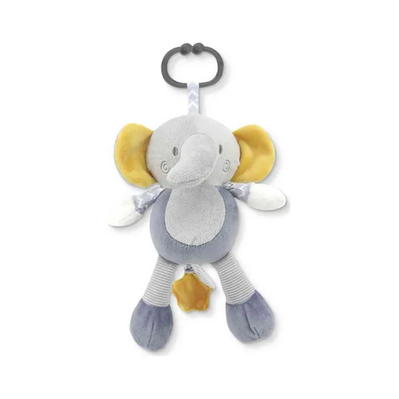 LORELLI PLISANA IGRACKA MUZICKA - ELEPHANT GREY NATURAL