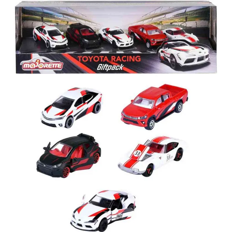 MAJORETTE TOYOTA RACING 5 VOZILA GIFTPACK