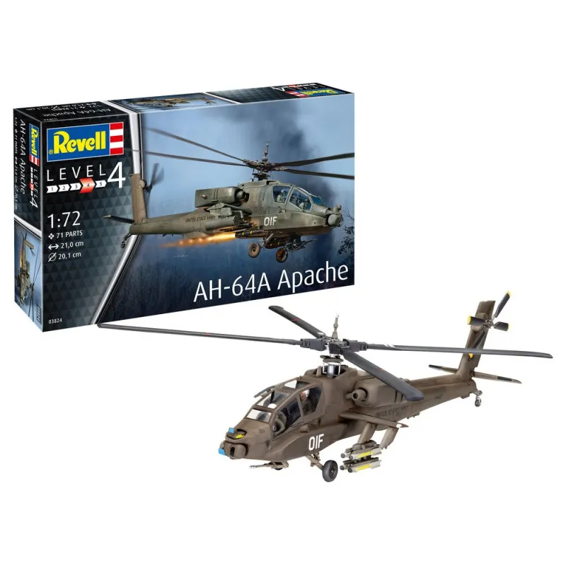REVELL MAKETA MODEL SET AH-64A APACHE