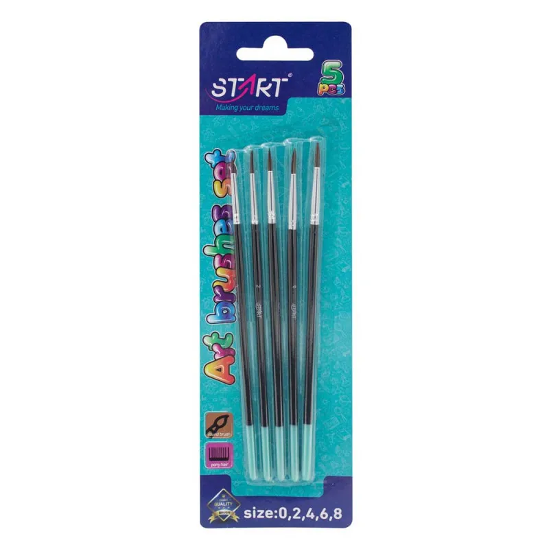 START CETKICE AKVAREL SET 5 KOM, BR. 0,2,4,6,8 START