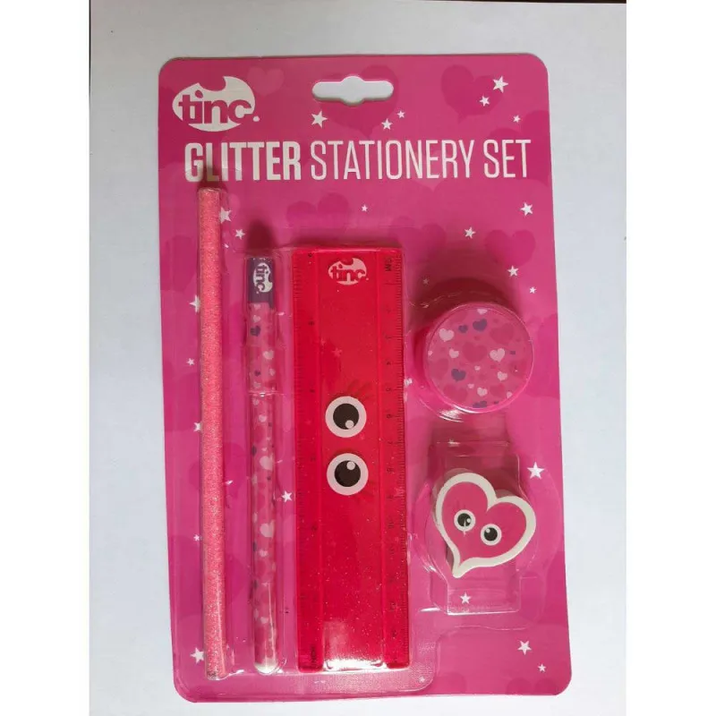 TINC LTD SKOLSKI SET GLITTER PINK