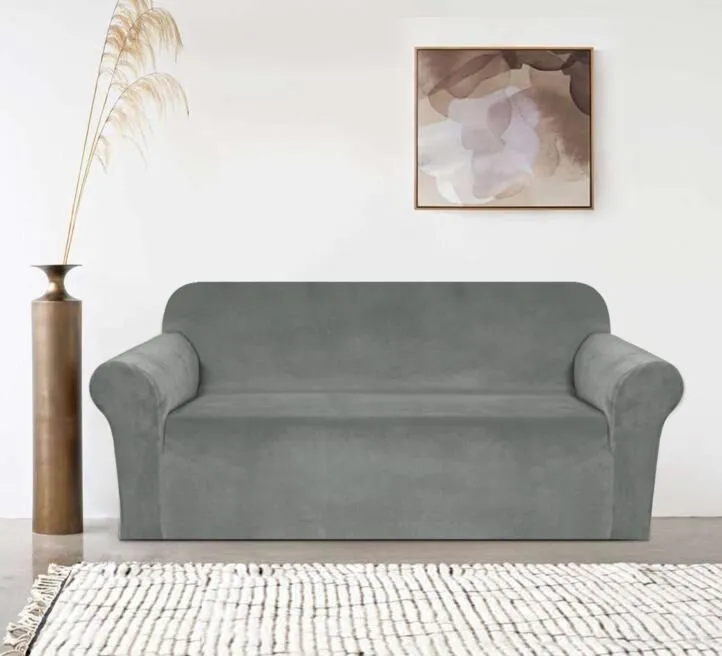 Blue Bell Navlaka za trosed Velvet/Siva