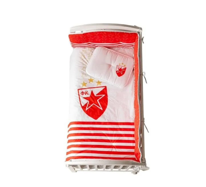 Crvena zvezda Bebi posteljina sa ogradicom 802-24