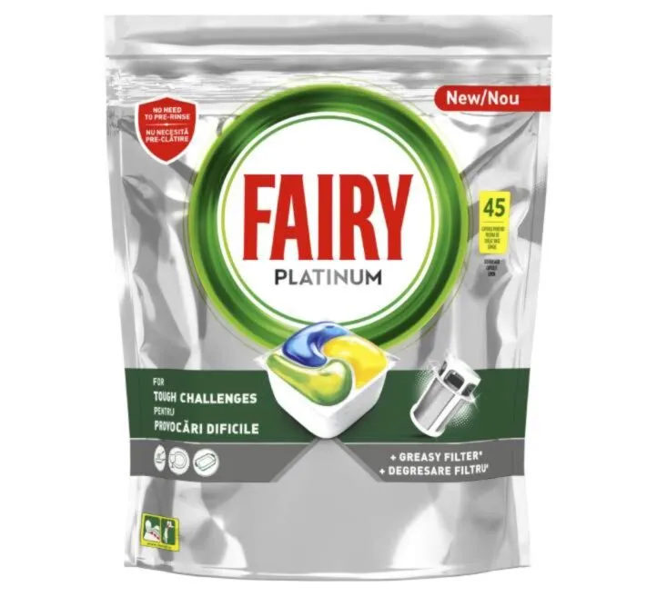Fairy Platinum kapsule za sudove 45 kom