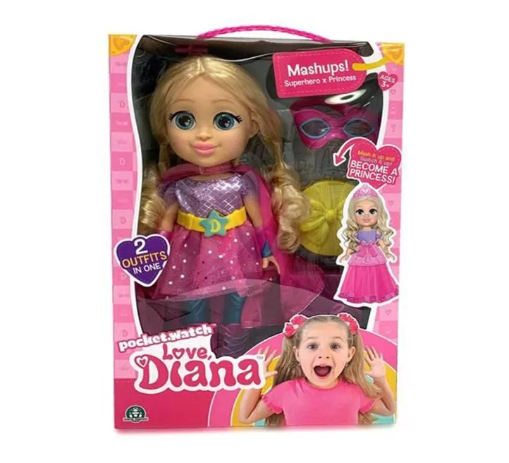 LOVE DIANA Igračka Lutka Superheroj i princeza