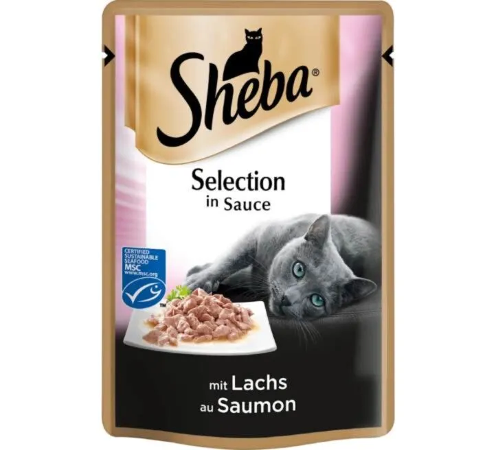 Sheba Kesica za mačke losos u sosu 85g