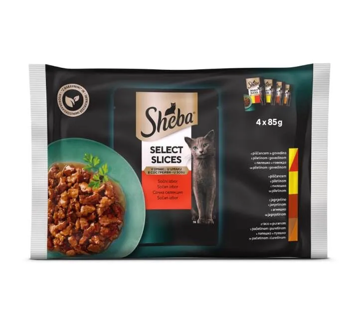 Sheba Kesice za mačke 4 vrste mesa 85g