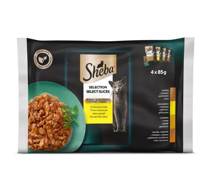 Sheba Kesice za mačke izbor živine 85g
