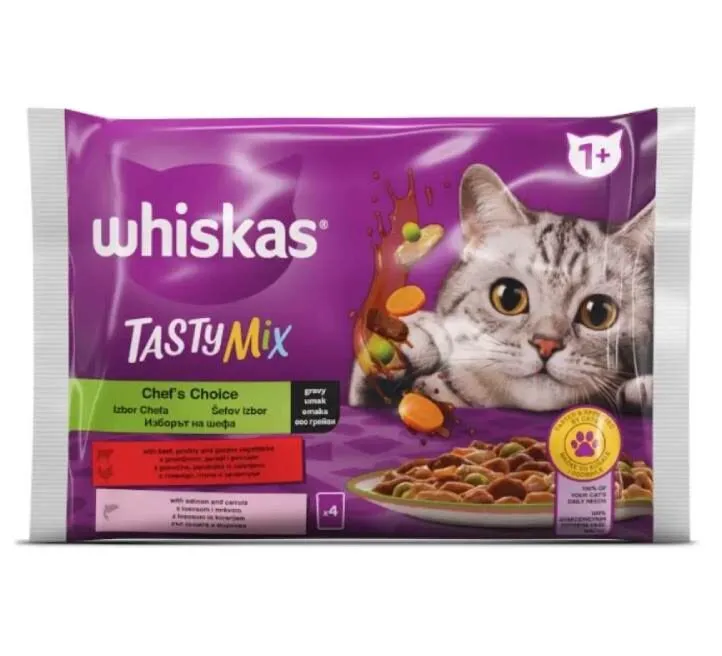 Whiskas Kesice za mačke Tasty Mix 4x85 gr