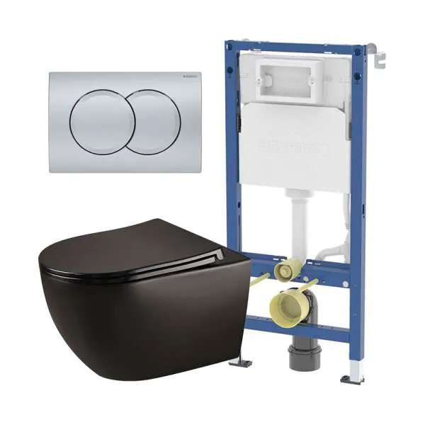 Geberit Latina Black hrom mat tipka