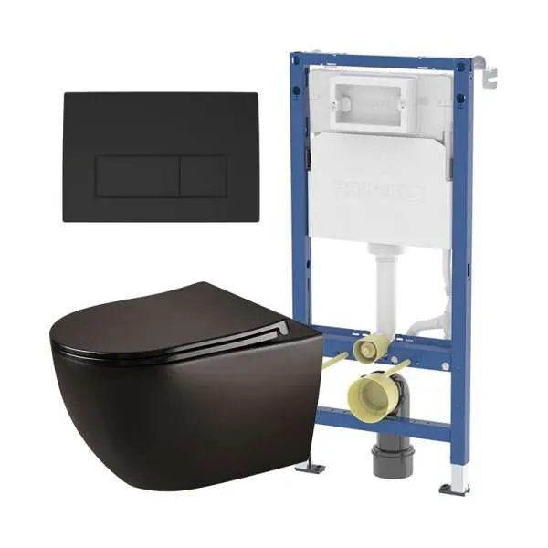 Geberit Latina Black set crna mat tipka