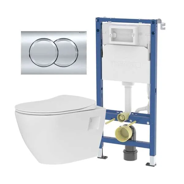 Geberit Terra set hrom sjaj tipka