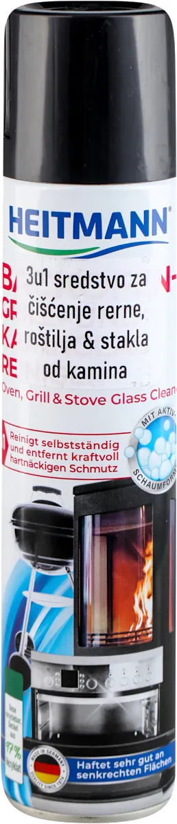 3in1 sredstvo za čišćenje rerne, roštilja & stakla od kamina, 400 ml