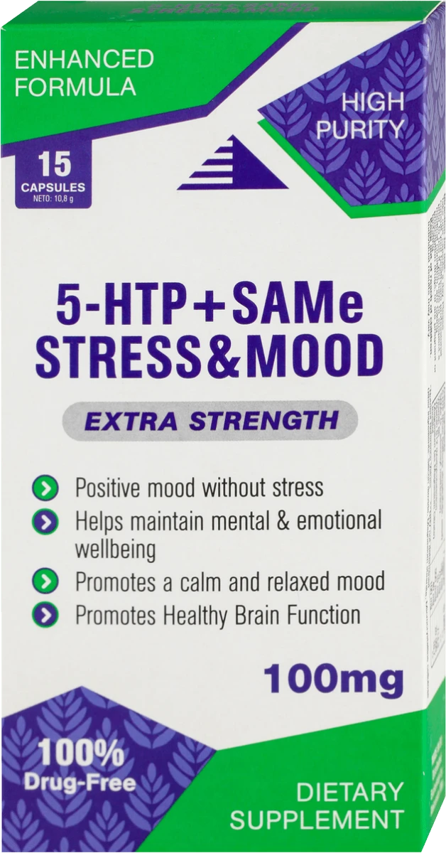 5HTP+SAMe STRESS & MOOD, 28 g