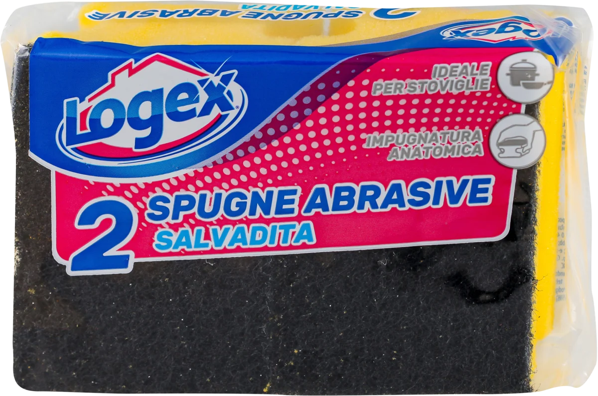 Abrazivni sunđer - za pranje sudova, 2 kom