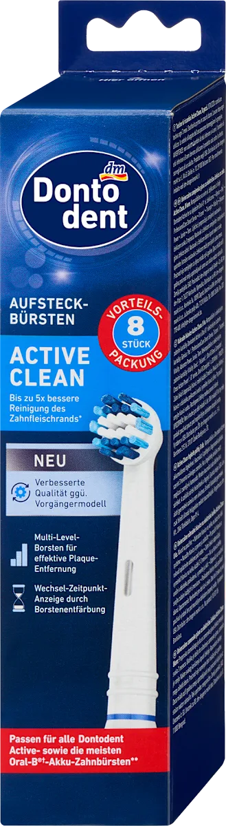 ACTIVE CLEAN univerzalne zamenske glave za električnu četkicu, 8 kom