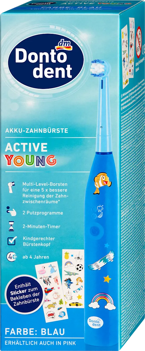 ACTIVE Young električna četkica za zube, plava, 1 kom