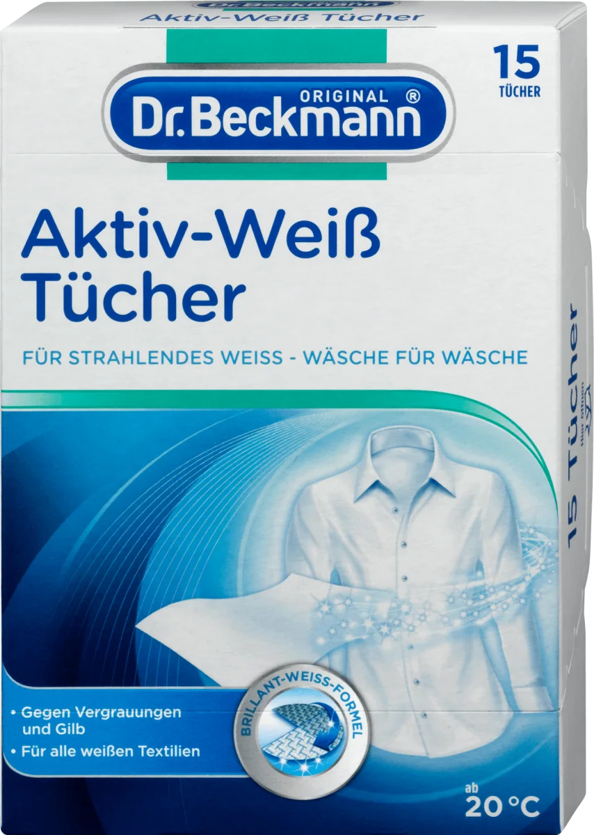 Aktivne maramice za beli veš, 15 kom