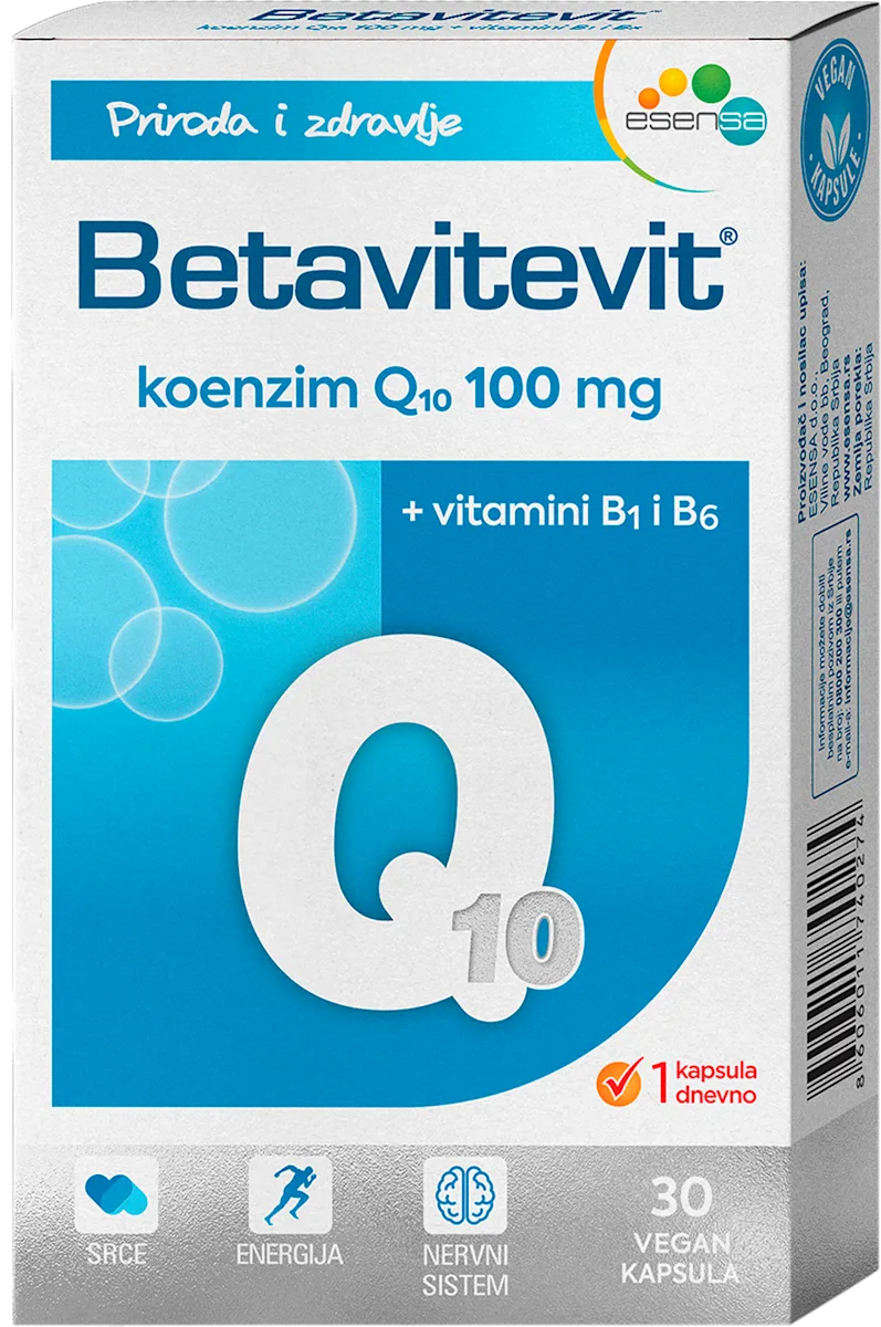 Betavitevit koenzim Q10 100mg - dodatak ishrani, 30 kom